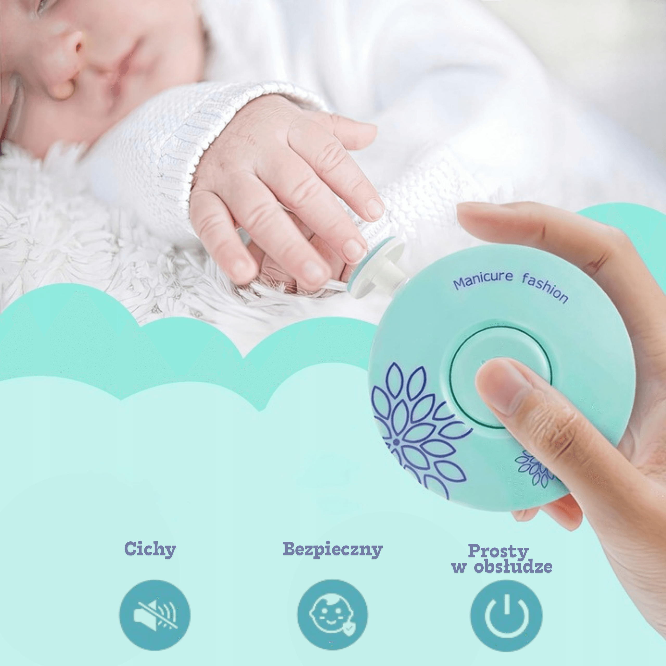 DreamTrim Bezstresowy Pilnik Dla Niemowlaka + GRATIS Poradnik Dla Mamy